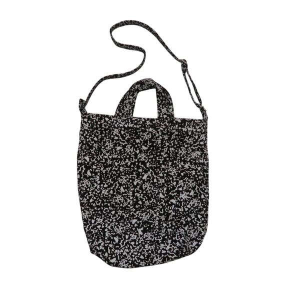 Baggu Black & White Paint Splatter Canvas Duck Bag - Picture 1 of 5